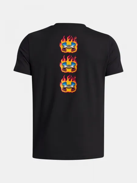 Boys' T-shirt Under Armour UA Flame WM SS-BLK - Boys