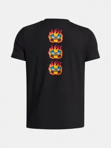 Boys' T-shirt Under Armour UA Flame WM SS-BLK - Boys