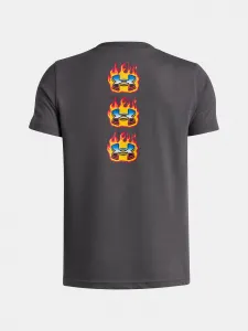Boys' T-shirt Under Armour UA Flame WM SS-GRY - Boys