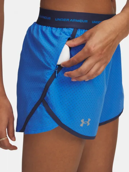 Women's shorts Under Armour UA Fly By 3'' Novelty Short-BLU - Women's