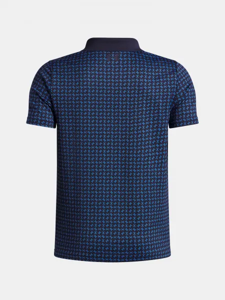 Boys' T-shirt Under Armour UA Matchplay Printed Polo-BLU - Boys