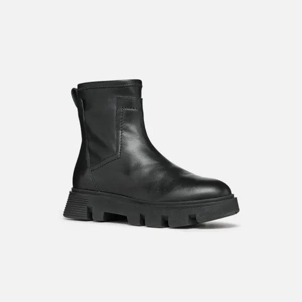 Black women's ankle boots Geox Vilde - Women's