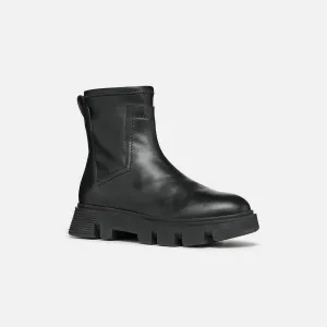 Black women's ankle boots Geox Vilde - Women's