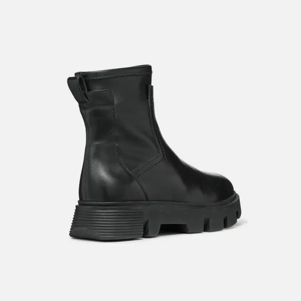 Black women's ankle boots Geox Vilde - Women's