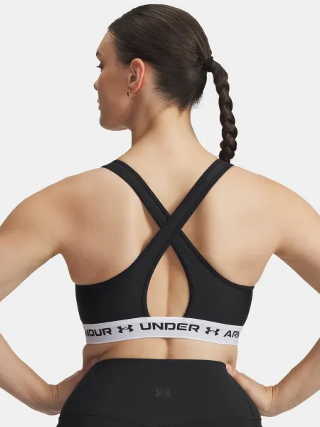 Women's bra Under Armour Crossback Mid Bra-BLK - Women's