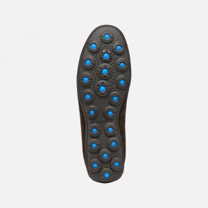 Dark brown men's moccasins Geox Spherica EC16 - Men's