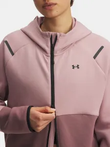 Women's sweatshirt Under Armour Unstoppable Fleece FZ-PNK - Women's