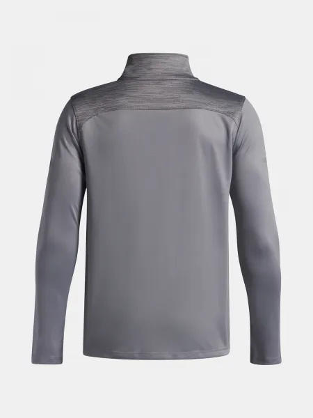 Boys' T-shirt Under Armour UA Tech Utility 1/4 Zip-GRY - Boys