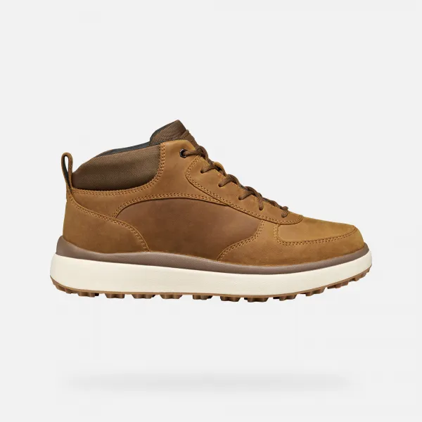 Light Brown Men's Ankle Boots Geox Granito + Grip - Men
