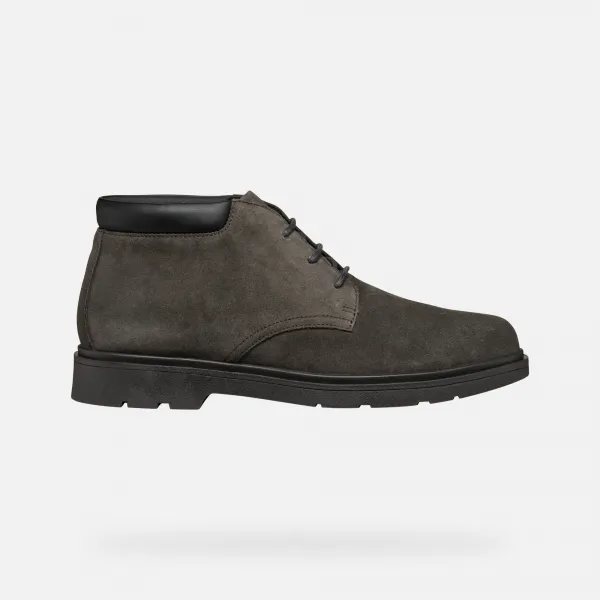 Dark grey men's ankle boots Geox Spherica EC1 - Men