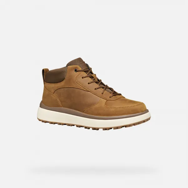 Light Brown Men's Ankle Boots Geox Granito + Grip - Men