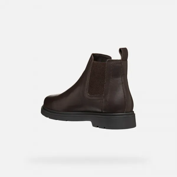 Dark brown men's ankle boots Geox Spherica EC1 - Men's