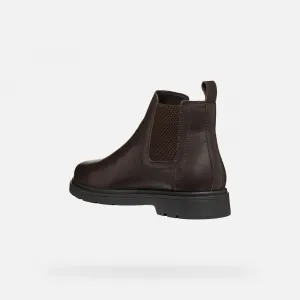 Dark brown men's ankle boots Geox Spherica EC1 - Men's