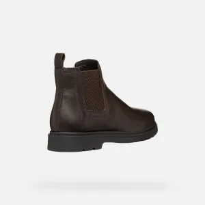 Dark brown men's ankle boots Geox Spherica EC1 - Men's