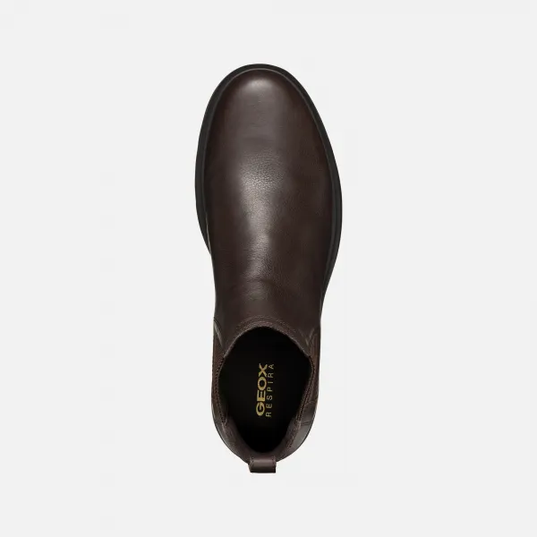 Dark brown men's ankle boots Geox Spherica EC1 - Men's