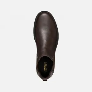 Dark brown men's ankle boots Geox Spherica EC1 - Men's