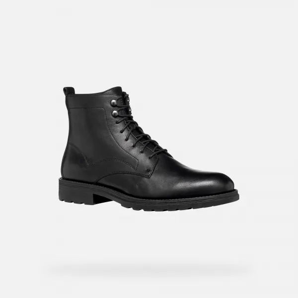 Black men's ankle boots Geox Redclif - Men