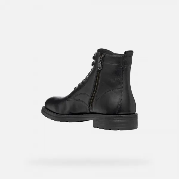 Black men's ankle boots Geox Redclif - Men