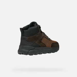 Dark Brown Men's Ankle Boots Geox Spherica 4X4 ABX - Men's