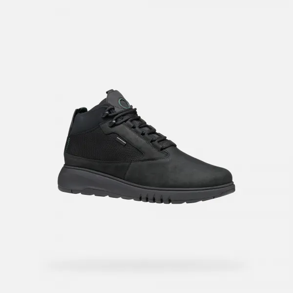 Men's Black Ankle Boots Geox Aerantis 4X4 ABX - Men