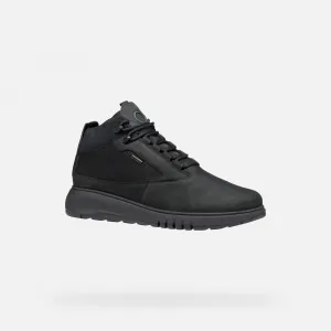 Men's Black Ankle Boots Geox Aerantis 4X4 ABX - Men