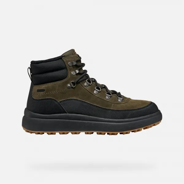 Khaki men's ankle boots Geox Granito + Grip B A - Men's