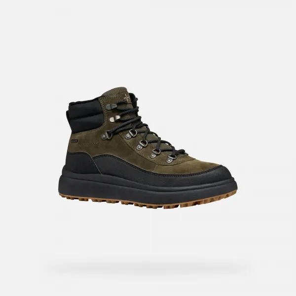 Khaki men's ankle boots Geox Granito + Grip B A - Men's