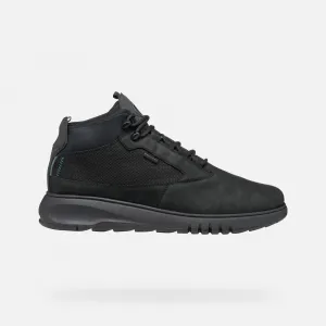 Men's Black Ankle Boots Geox Aerantis 4X4 ABX - Men