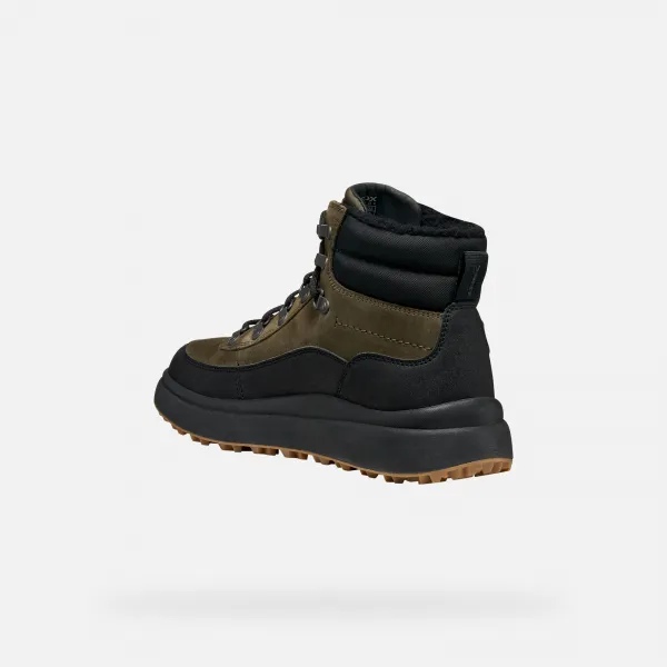 Khaki men's ankle boots Geox Granito + Grip B A - Men's