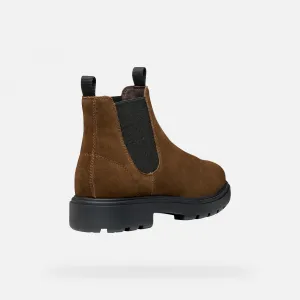 Brown men's ankle boots Geox Spherica EC7 - Men's