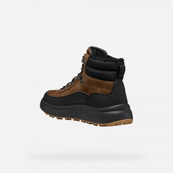 Dark Brown Men's Ankle Boots Geox Granito + Grip B A - Men