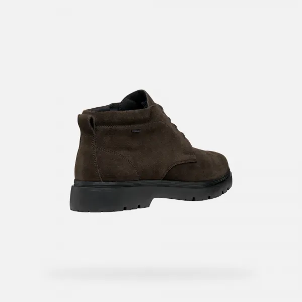 Dark brown men's ankle boots Geox Spherica EC1 B ABX - Men
