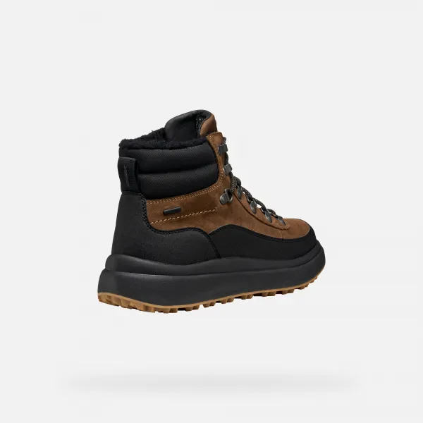 Dark Brown Men's Ankle Boots Geox Granito + Grip B A - Men