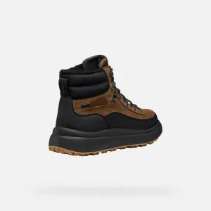 Dark Brown Men's Ankle Boots Geox Granito + Grip B A - Men