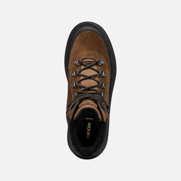 Dark Brown Men's Ankle Boots Geox Granito + Grip B A - Men