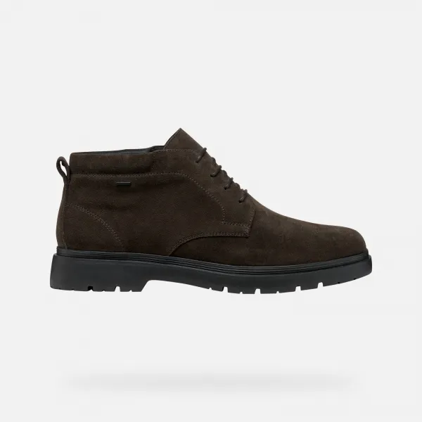 Dark brown men's ankle boots Geox Spherica EC1 B ABX - Men