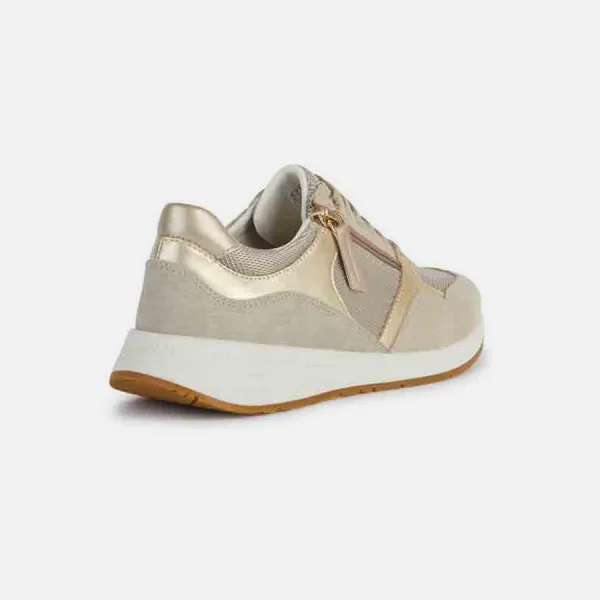 Gold women's sneakers Geox Bulmya - Women's