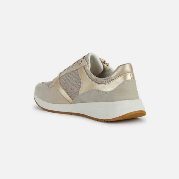 Gold women's sneakers Geox Bulmya - Women's