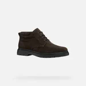Dark brown men's ankle boots Geox Spherica EC1 B ABX - Men