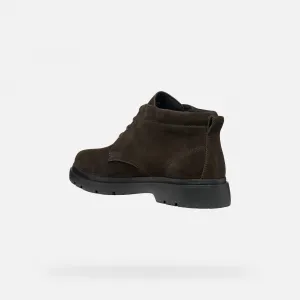Dark brown men's ankle boots Geox Spherica EC1 B ABX - Men