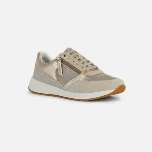 Gold women's sneakers Geox Bulmya - Women's
