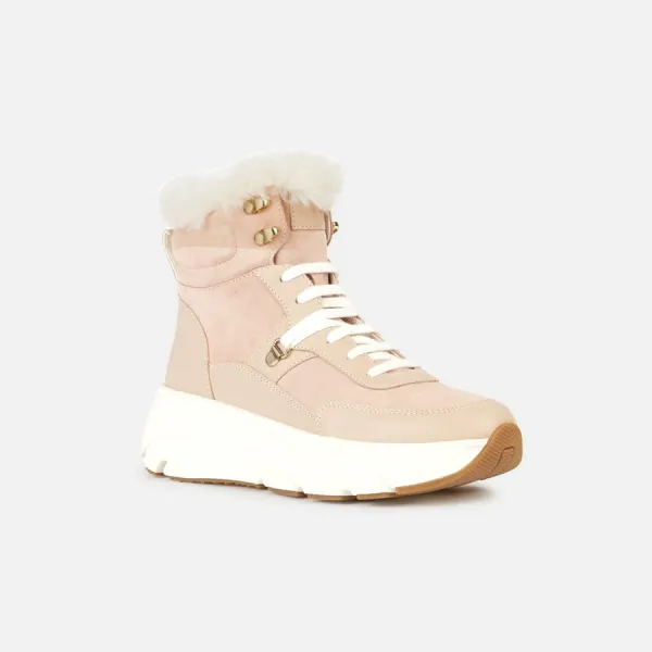 Pink women's sneakers Geox Diamanta - Women's