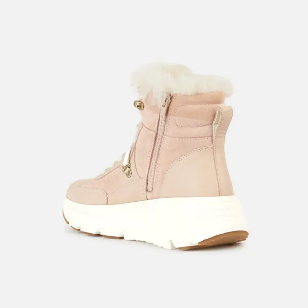 Pink women's sneakers Geox Diamanta - Women's