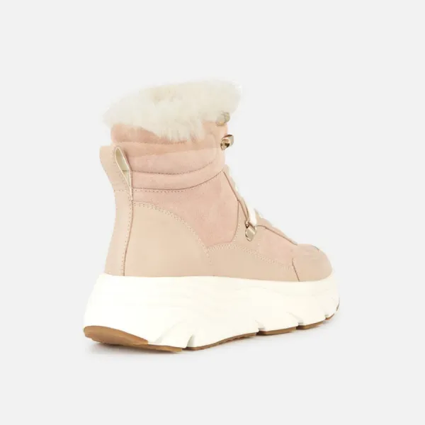 Pink women's sneakers Geox Diamanta - Women's