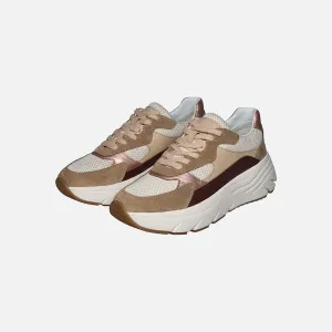 Beige women's sneakers Geox Diamanta B - Women's
