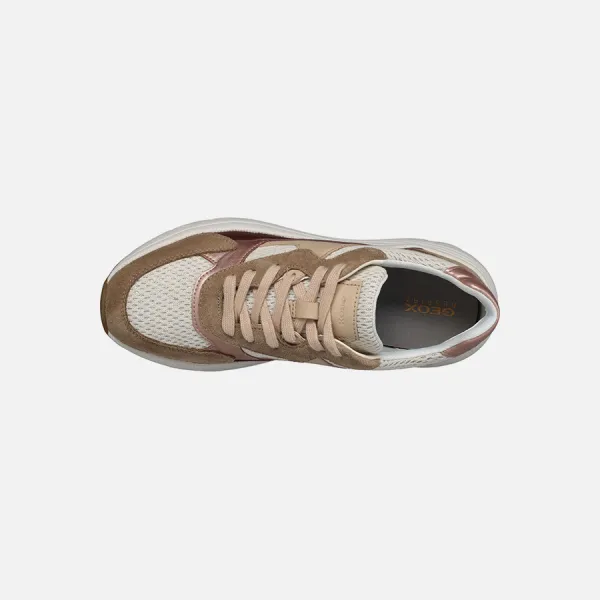 Beige women's sneakers Geox Diamanta B - Women's