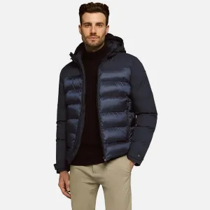 Blue men's jacket Geox Sapienza Hoojkt - Men