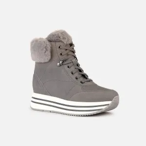 Grey women's sneakers Geox Kency - Women's