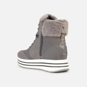 Grey women's sneakers Geox Kency - Women's