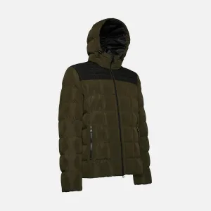 Dark green men's jacket Geox Magnete Hoojkt - Men